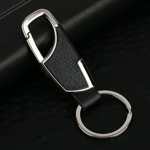 Men's Creative Metal Leather Key Chain Ring Keyfob Car Keyring Keychain Gift Men's Creative Metal Leather Key Chain Ring Keyfob Car Keyring Keychain Gift